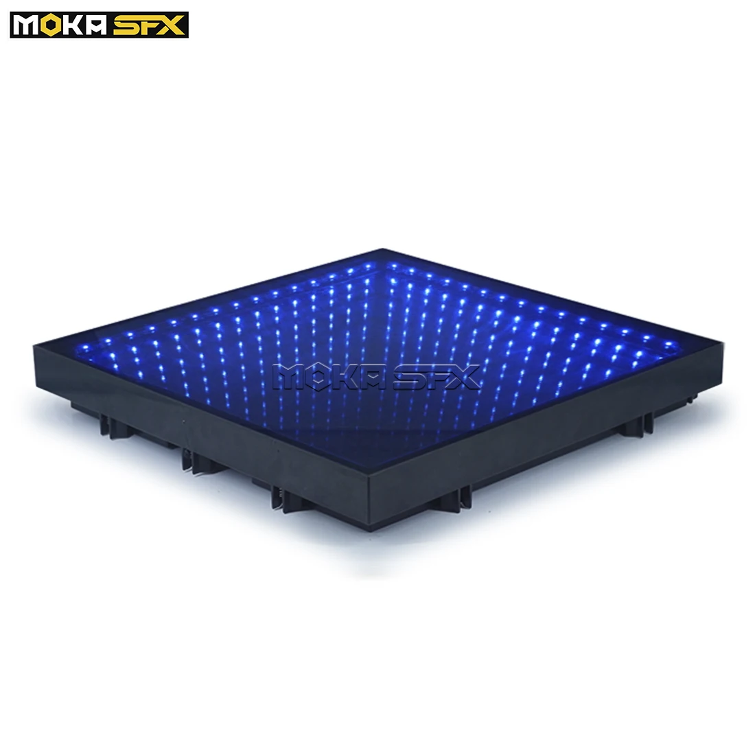 Dance Lights Mirror Light Up Floor Wireless Stage Tile Lighting 50*50cm Tempered Glass Light Panel For Weddings Disco DJ