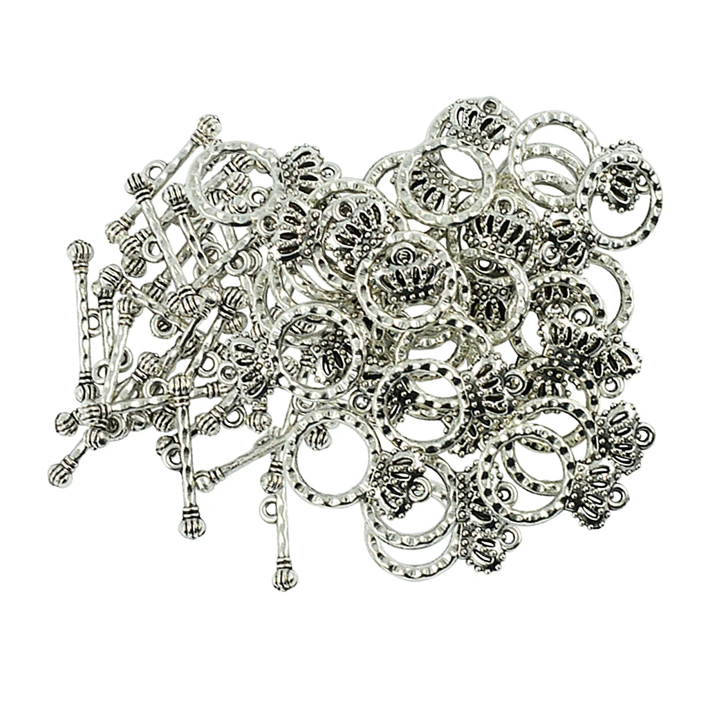 Застежка-корона для браслетов бусины-короны 30 комплектов | Украшения и