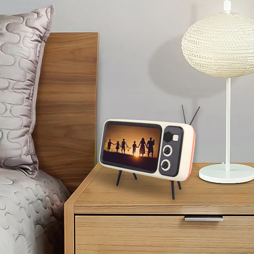 Портативный держатель мобильного телефона в стиле ретро MiniTV портативный для