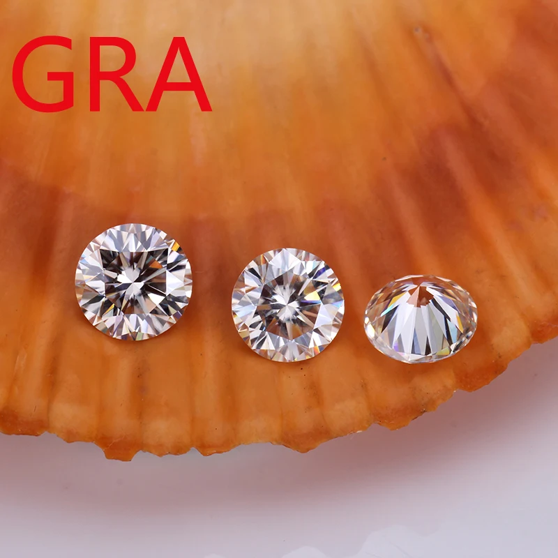 

D Color Round Brilliant Cut Moissanite Stone Beads Excellent With GRA Certificate total 2808
