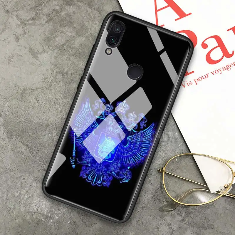 Чехол с гербом оружия российским флагом для Xiaomi Redmi K20 Note 6 7 8 Pro Mi A3 CC9 CC9E закаленное