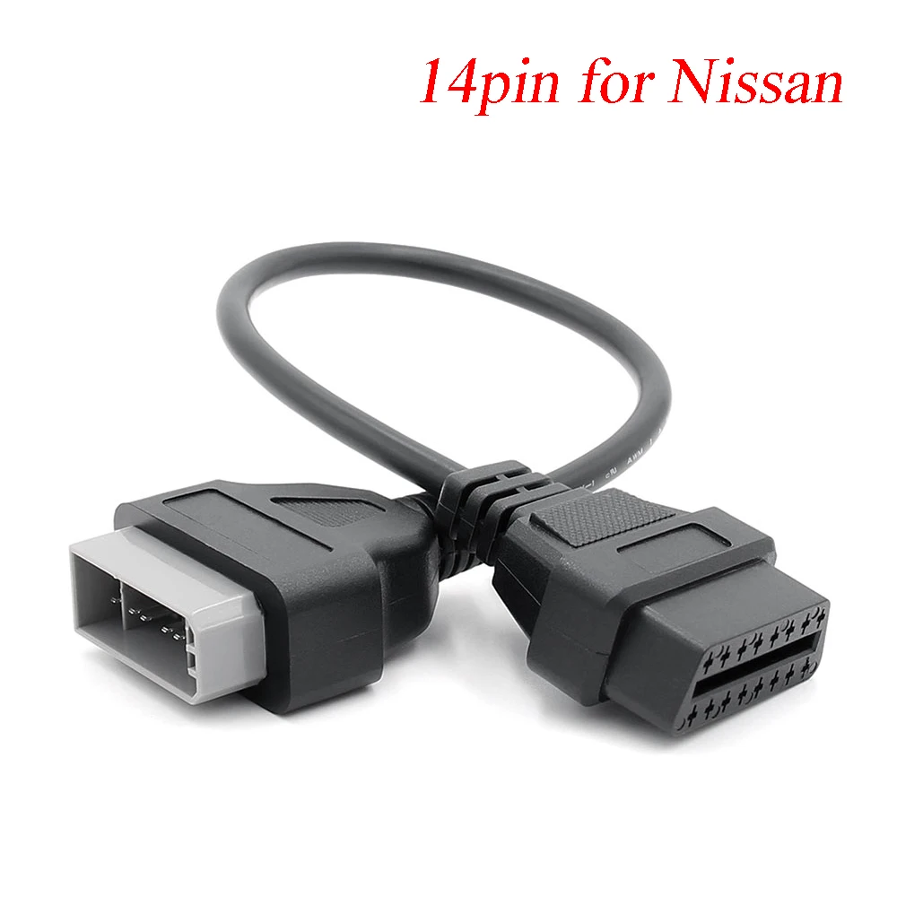 14pin for Nissan Для G-M 12PIN для Opel для Honda Для KIA для Mazda для Nissan для Mitsubishi OBD2 Диагностический адаптер OBD разъем OBDII сканер - Цвет: 14pin for Nissan