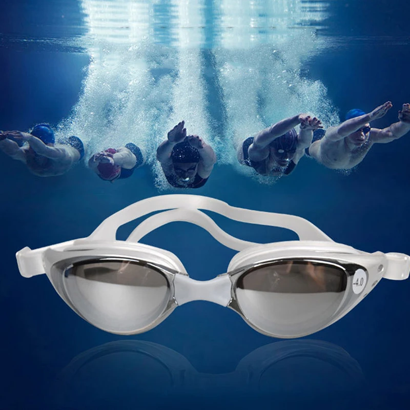 

Swimming Goggles Myopia Men Women Anti-Fog Prescription Waterproof Silicone Swim Pool Eyewear Adults Kids Diving Glasses