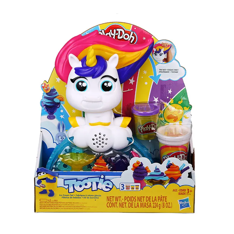 

Hasbro Children's Toys Pei Le Colorful Mud Unicorn Sounding Ice Cream Plasticine Children's Handmade Toys