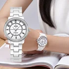 Модные женские наручные часы со стразами DOM, часы с керамическим ремешком для часов, топ, люксовый бренд, женские кварцевые часы Geneva