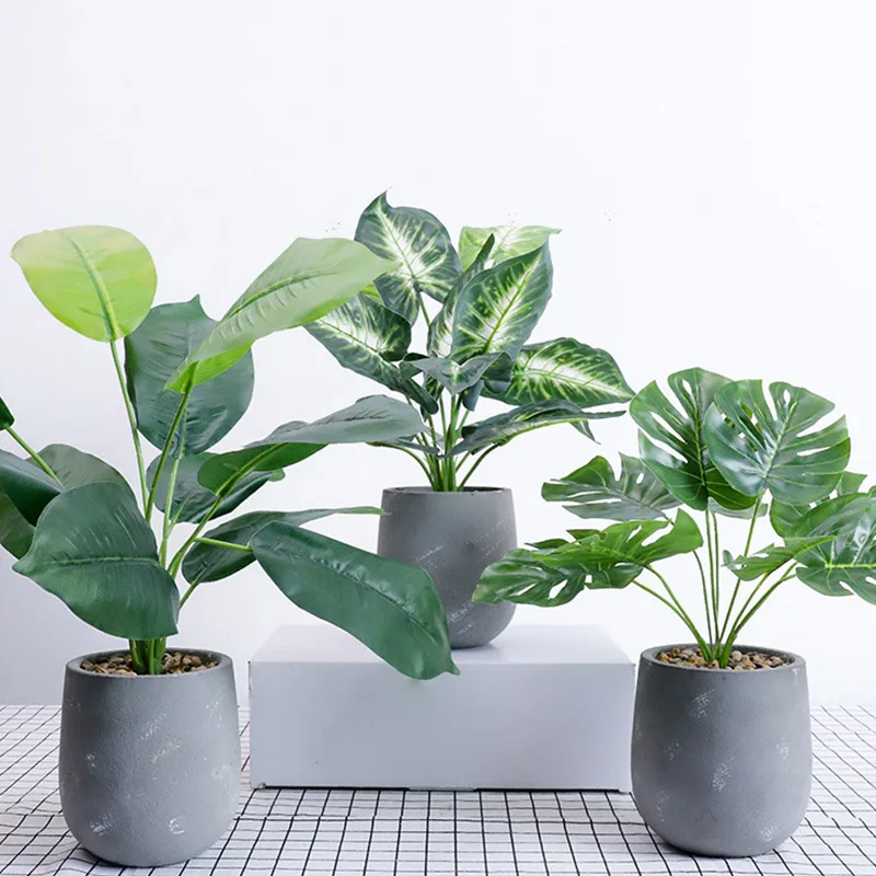 Искусственные зеленые растения горшки имитация черепахи стены искусственная