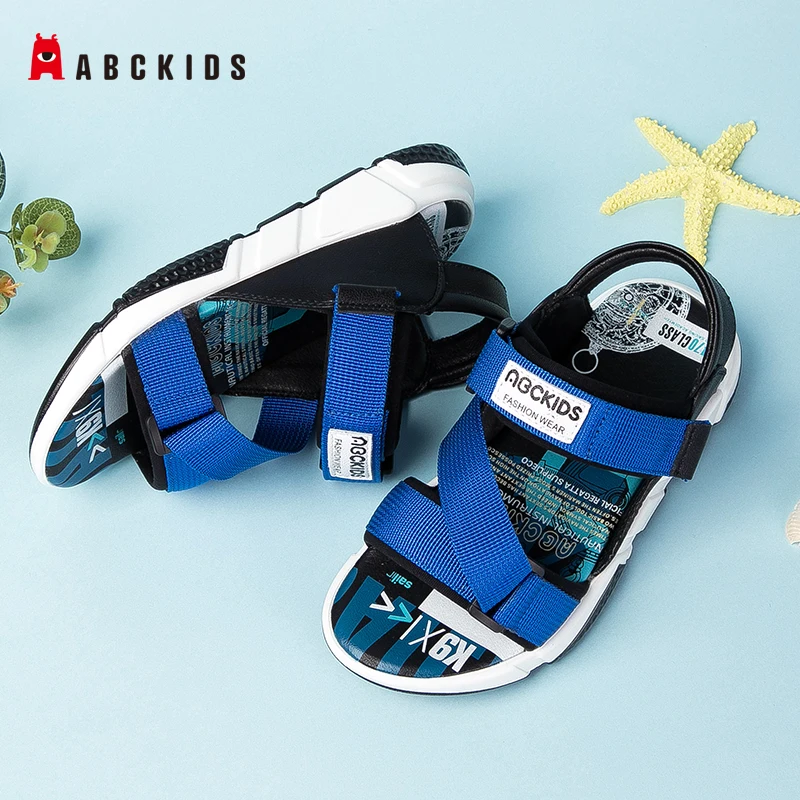 ABCkids/Новинка Летняя детская обувь Брендовые сандалии с открытым носком для