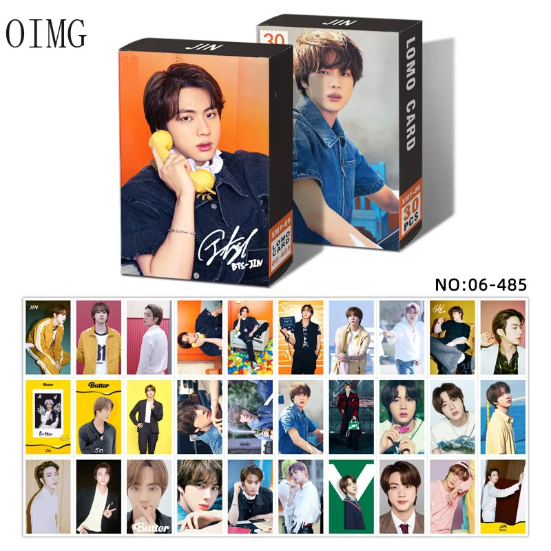 30 шт./коркор. Kpop Набор открыток новый альбом Bangtan Boys Lomo Cards V JK RM фотографические