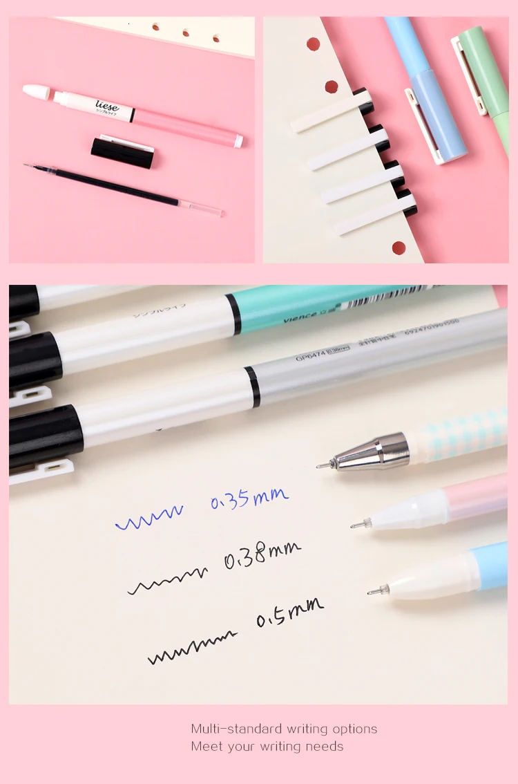 30 шт/50 шт 0,38/0,5 мм большая емкость набор гелевых ручек Bullet Journal ручки neuter ручки милые стационарные каваи школьные принадлежности