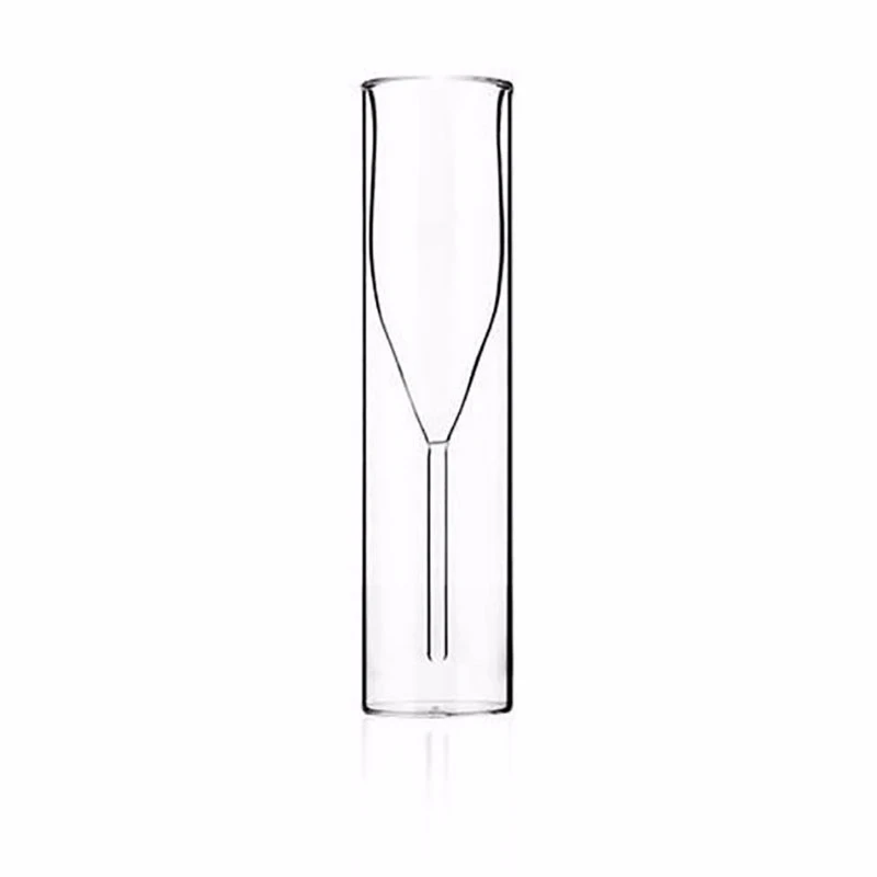 

Champagne Cups Double Layers Glasses Flutes Goblet Whisky Bubble Wine Vaso Cocktail Wedding Party Glass Cup Toasting Thule Copo