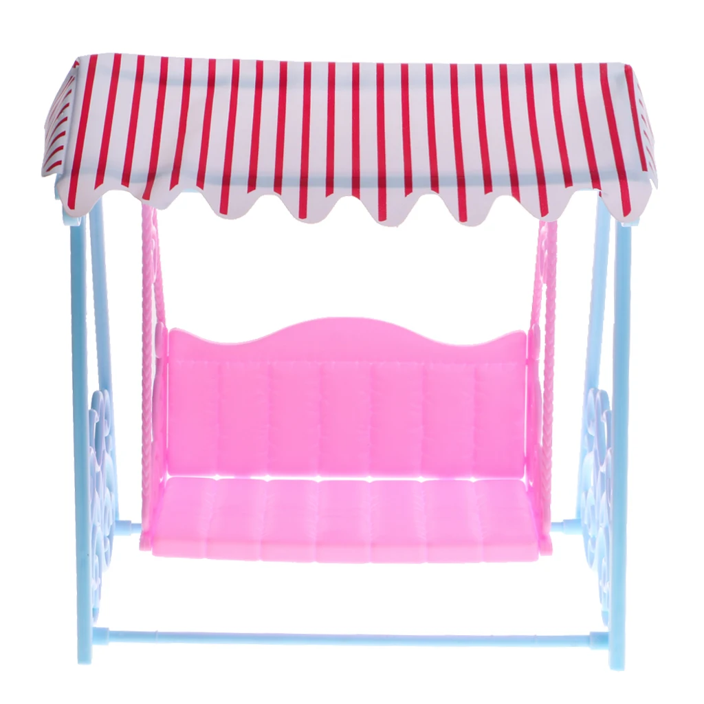 

1/6 Dollhouse Miniature Swing For Accessory Kids Pretend Toy