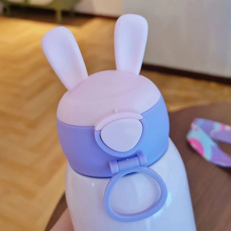 Pаспродажа Детский термос, кружка с соломинкой, вакуумные колбы из нержавеющей стали, Детская Милая термобутылка для воды, Термокружка