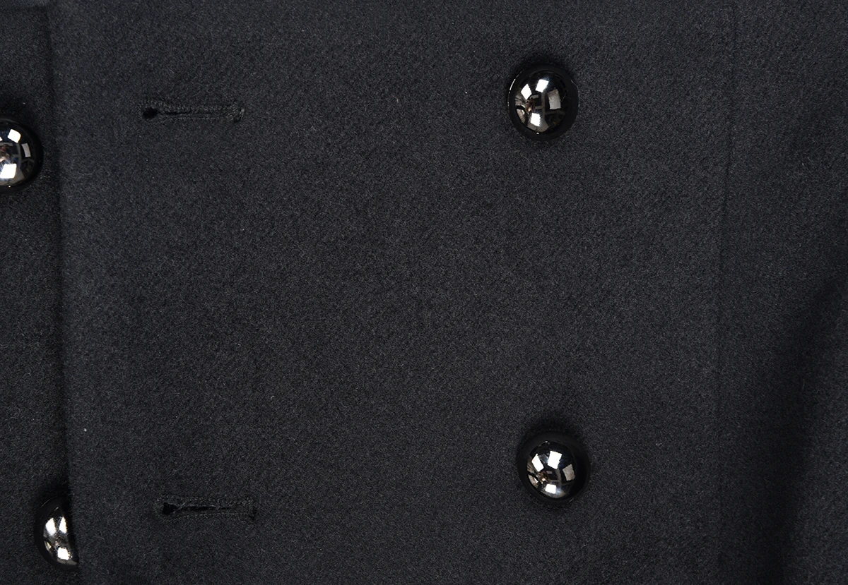 

FashionTide New Autumn Winter turn-down Collar Full Sleeves Single Breasted Short Front Back Long Wool TRENCH Female Coat WJ51