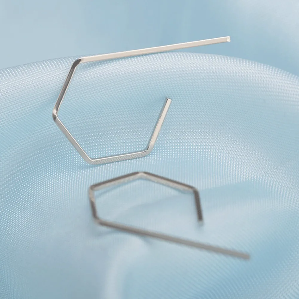 2 пары святить шестиугольник серьги для женщин металлические геометрические boucles