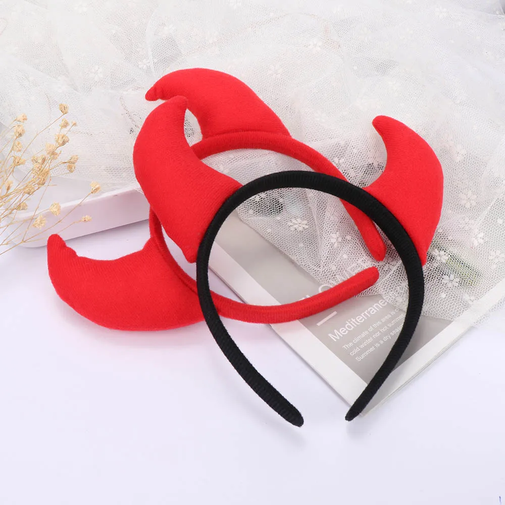 Деформационный головной убор с рогом красного дьявола декоративный реквизит для