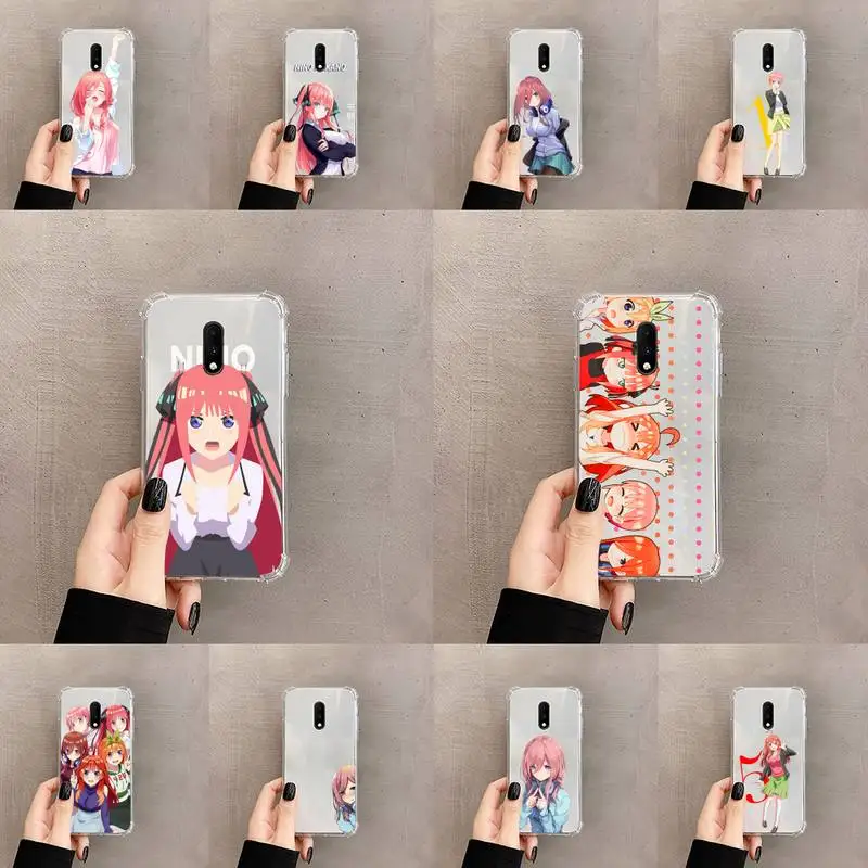 

The Quintessential Quintuplets Phone Case Transparent For OnePlus MEIZU MEITU M 7 8 9 16 17 T PRO XS moible bag