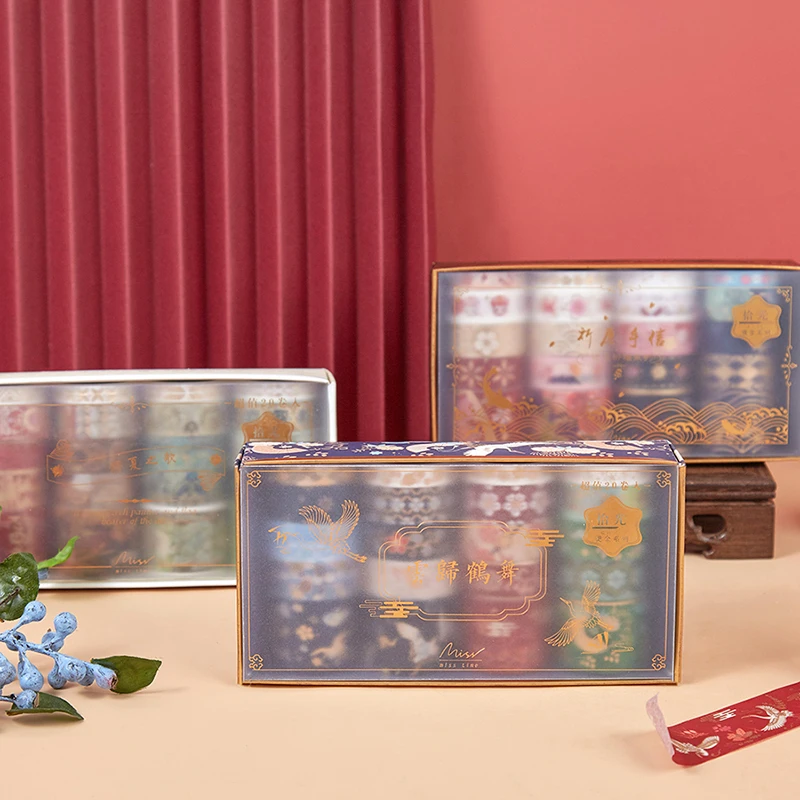 В количестве 20 штук с ретро золотой бумажная лента комплект роскошный дворец