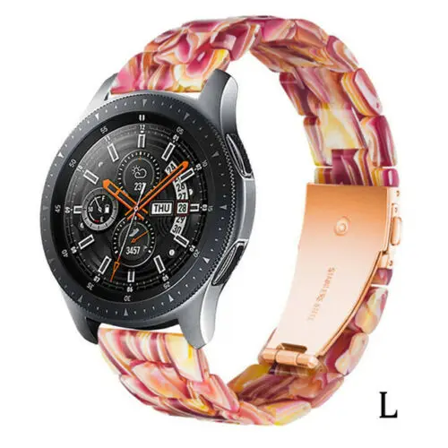 L Быстросъемный резиновый ремешок для часов для samsung Galaxy Watch S3/S2 Galaxy 42 мм/46 мм/gear S3/S2/Active Ticwatch 2/E - Цвет ремешка: L