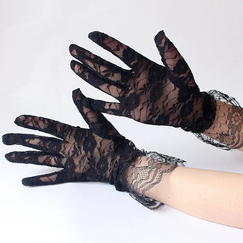 

1 Set of 7 Color Gloves Fashion Women Lace Party Sexy Gloves Women Sunsn Gloves