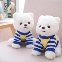 28cm kawaii pomeranian dog plush toys cute soft stuffed animals doll children kids gifts
