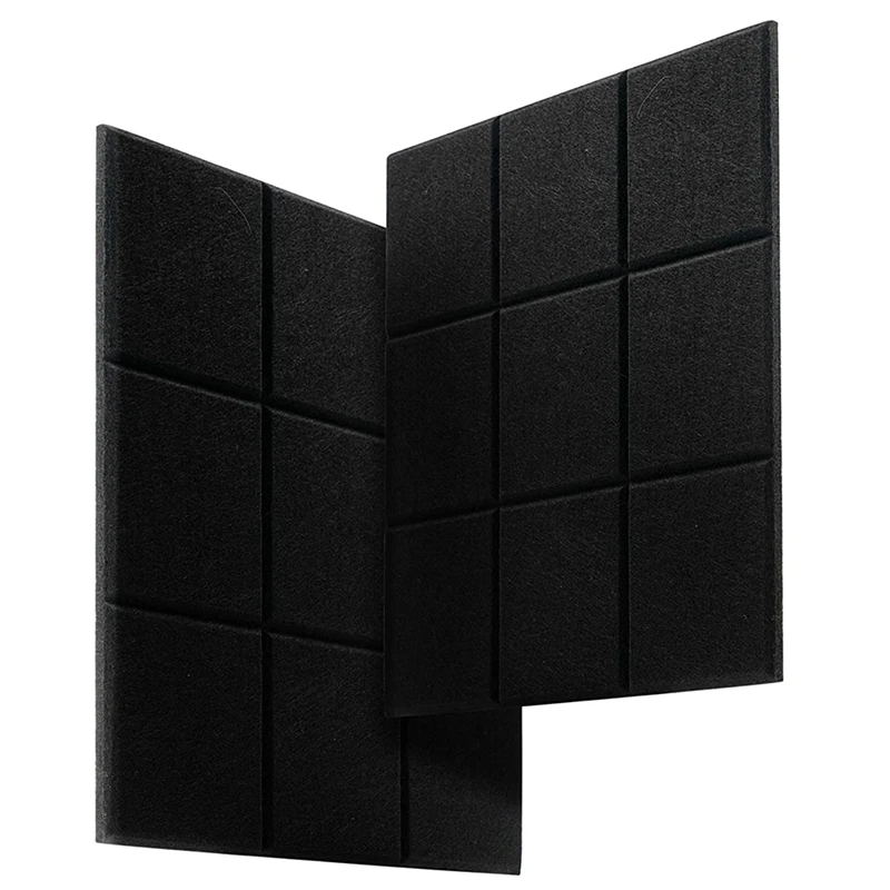 

12 Sound-Absorbing Panels Sound Insulation Pads,for Echo and Bass Isolation.for Wall Decoration and Acoustic Treatment