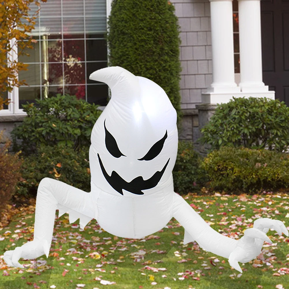 

2LED Inflatable Ghost Elf Lamp Creative Outdoors Halloween Ornaments Party Ghost Festival Yard Garden Decoration
