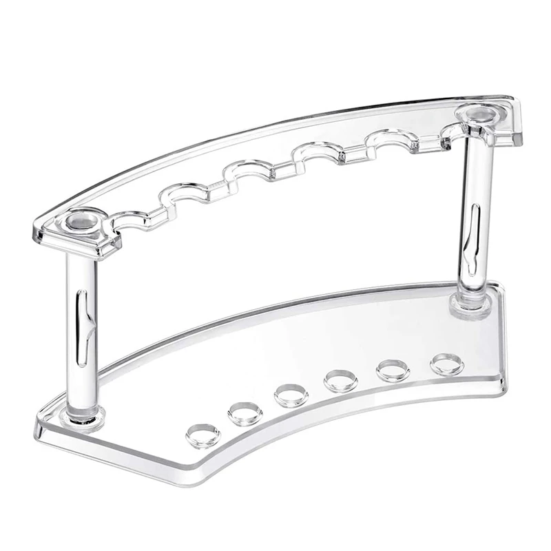 

Set of 4 Pen Holder 6-Slots Pen Display Stand Nail/Makeup/Art Brush Rack Organizer Holder for Homes
