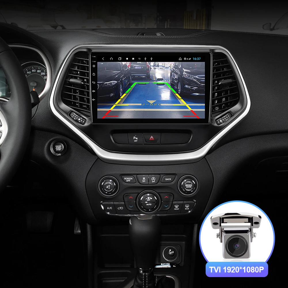 Автомагнитола Isudar H53 4G Android 1 Din для Jeep Cherokee 5 KL 2014-2018 мультимедиа GPS Восьмиядерный