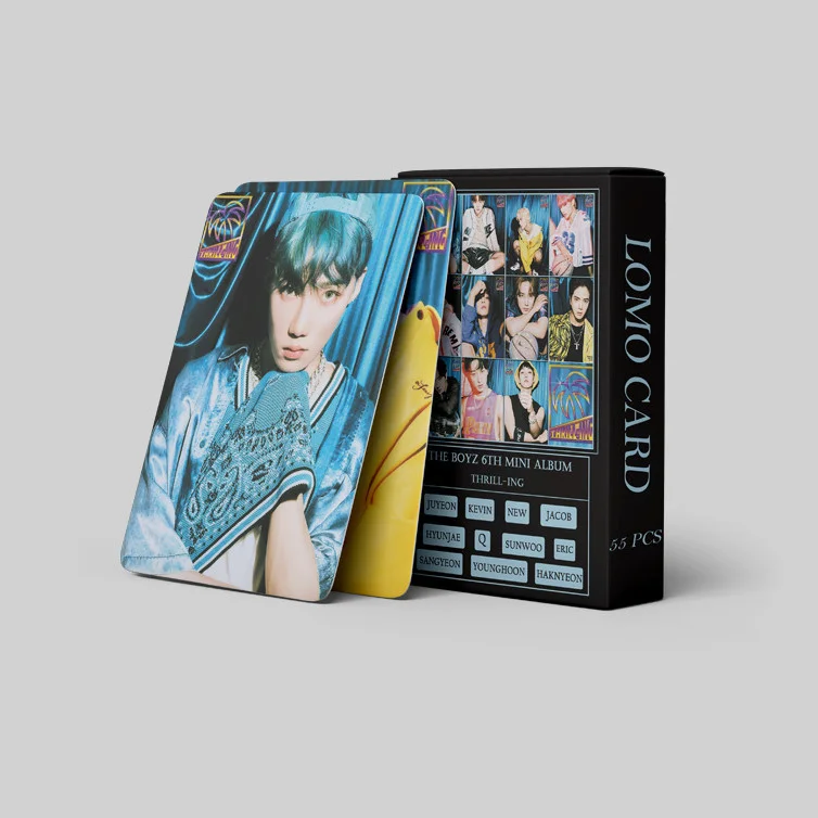 

55pcs/set Kpop THE BOYZ Lomo Cards HD High quality K-pop The Boyz Photocard for fans collection THRILL-ING sunwoo