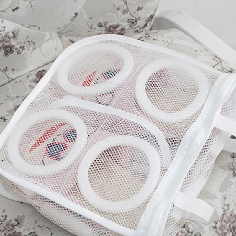 

Hanging Dry Shoe Washing Bag Laundry Mesh Net Sneaker Bra Storage Household -OPK