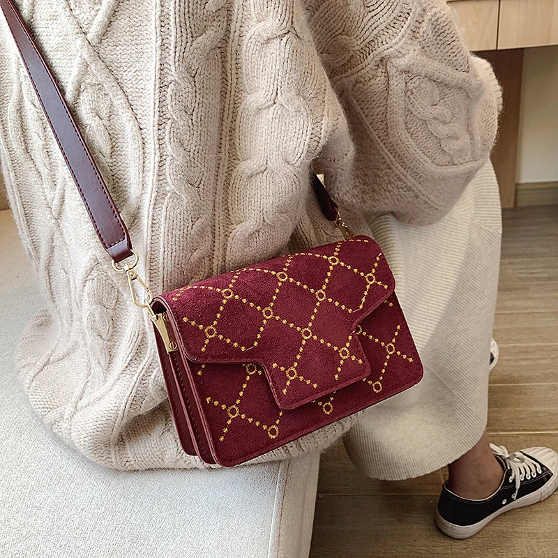 Замшевые Зимние маленькие сумки через плечо для женщин 2019 chian сумка Sac a Основные