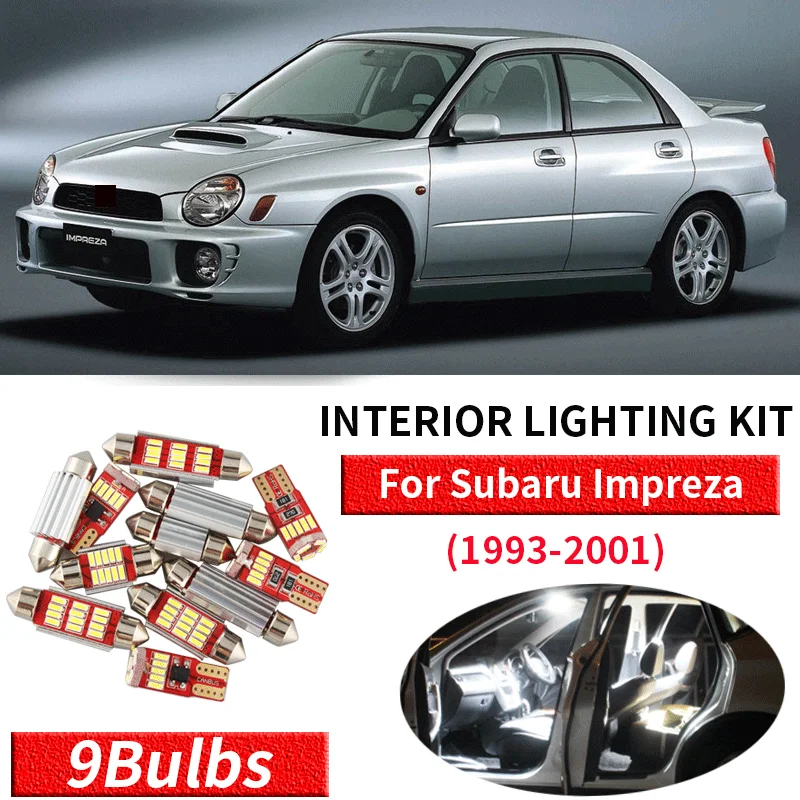 9x белый авто светодиодный светильник для автомобиля лампы интерьера набор 1993 2001