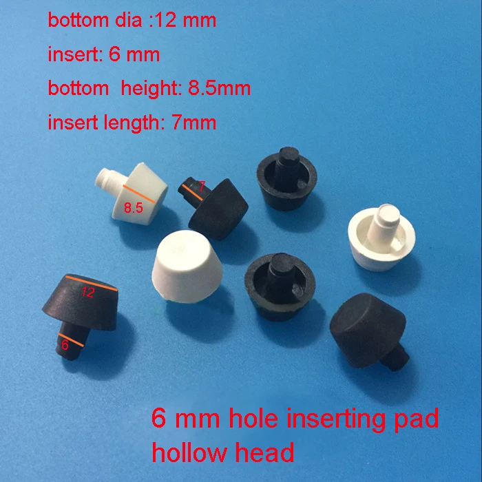 Вставки отверстий 6 7 8 10 мм прокладка для дивана мебели ног подушка ногтей белый