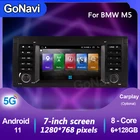 Автомагнитола GoNavi android 11 для BMW M5 E53 BMW E39 5 серии Мультимедиа GPS стерео бесплатная навигация Dsp экранная система