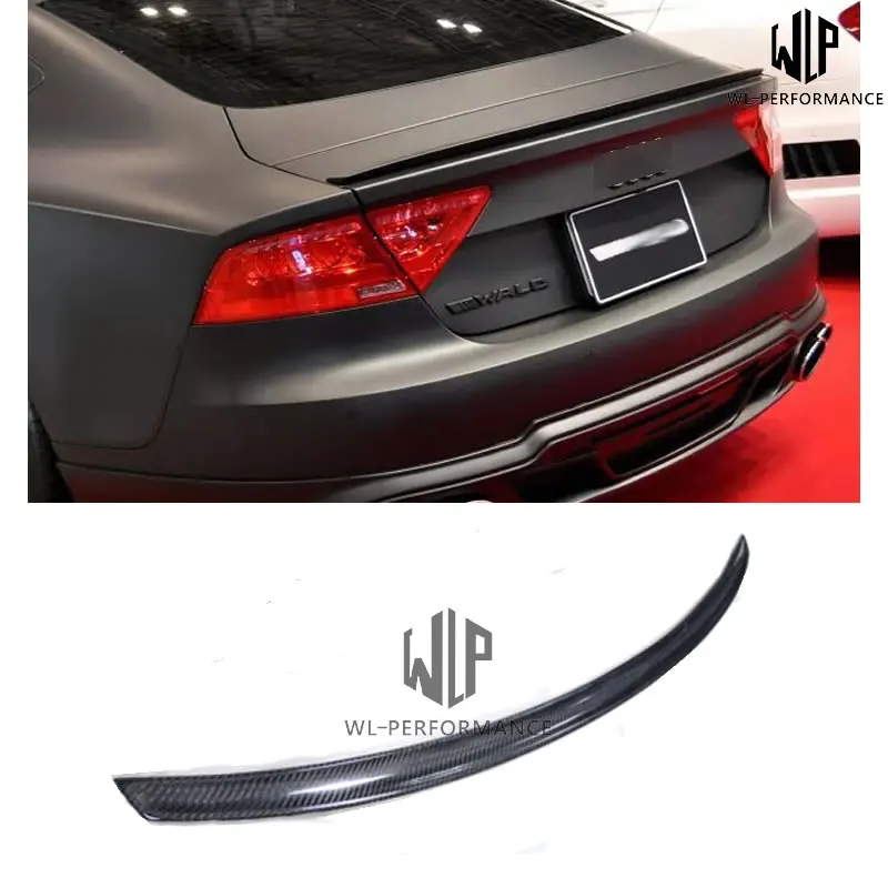 Спойлер на задний багажник A7 спойлер из углеродного волокна высокого качества