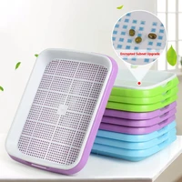 double layer plastic hydroponic flower basket flower plant sprouting tray box sprout seedling tray paper planting sprout