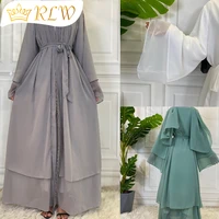 womens long muslim dress belt daily style pure color mujer roupa maxi robe kaften islamic abaya kimono galabia