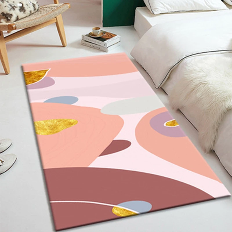 

Мультяшный ковер для гостиной, напольный коврик, дверной нескользящий коврик, моющийся коврик для спальни, современный напольный ковер с пр...