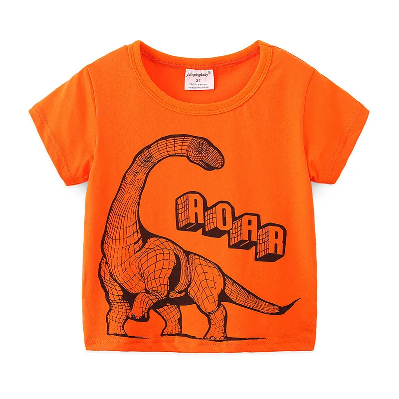 2021 Boys T-shirt Summer Top Kids Tshirt Cotton Clothes Dinosaurs T-shirts Short Sleeve Koszulki Tee Shirt Roupa Infantil Enfant enlarge