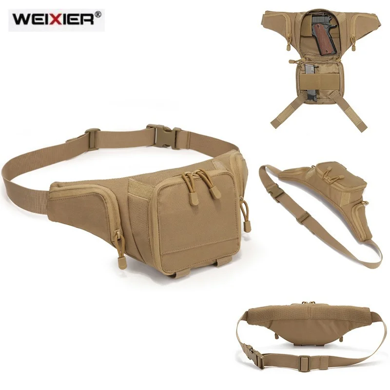 

Нагрудная поясная кобура для пистолета, тактическая сумка, Боевая Сумка для кемпинга, охоты, Наплечная Сумка-слинг Miliatry для мужчин, сумка дл...