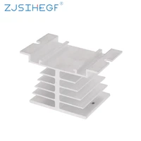 i 50 single phase aluminum heat sink dissipation radiator din rail mount with forsolid state relay ssr 102540a