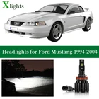 Xlights диодные лампы для авто Led Headlight Bulbs For Ford Mustang 1994 1995 1996 1997 1998 1999 2000 2001 2002 2003 2004 Низкий дальний свет Canbus 12 В 6000 K Автомобильная фара Лампа Освещение Аксессуары
