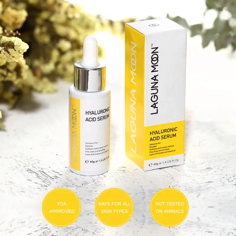 

Lagunamoon Hyaluronic Acid Serum 40Ml Anti-Aging Facial Wrinkle Reducer Care Moisturizing Serum Face Essence Ship From US