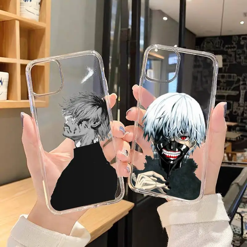 

Tokyo Ghoul Phone Case Transparent soft For iphone 5 5s 5c se 6 6s 7 8 11 12 plus mini x xs xr pro max