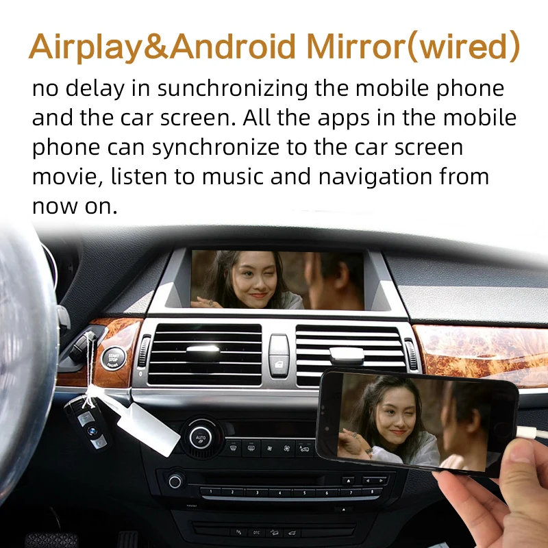 Sinairyu Wi-Fi беспроводной Apple Carplay автомобиль играть для BMW CIC X1 X3 X5 X6 E70 E71 E84 F25 Android