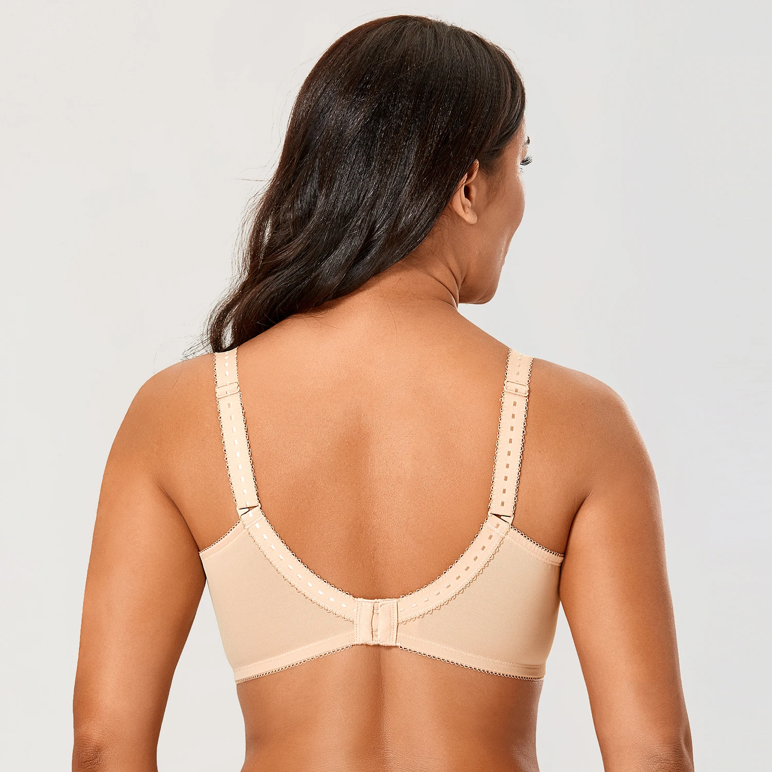 Women's Lace Minimizer Bra Plus Size Floral Unlined Full Coverage Underwire D E F G H cup