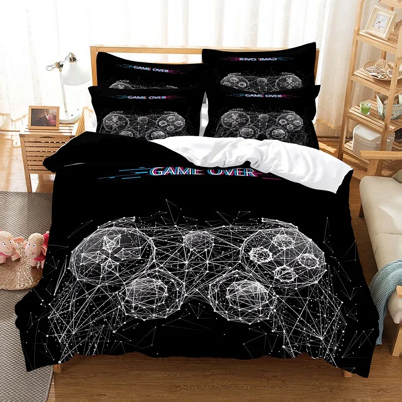 

Pattern Printing New Products Bedding Duvet Cover 3D Digital Printing Bed Sheet Fashion Design 2-3Piece Quilt Cover Bedding Set