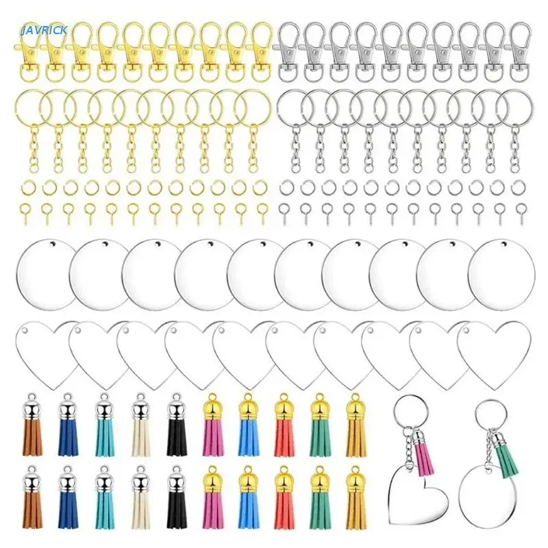 

X7XB Acrylic Keychain Blanks Bulk Acrylic Ornament Blanks for Vinyl Valentine's Day