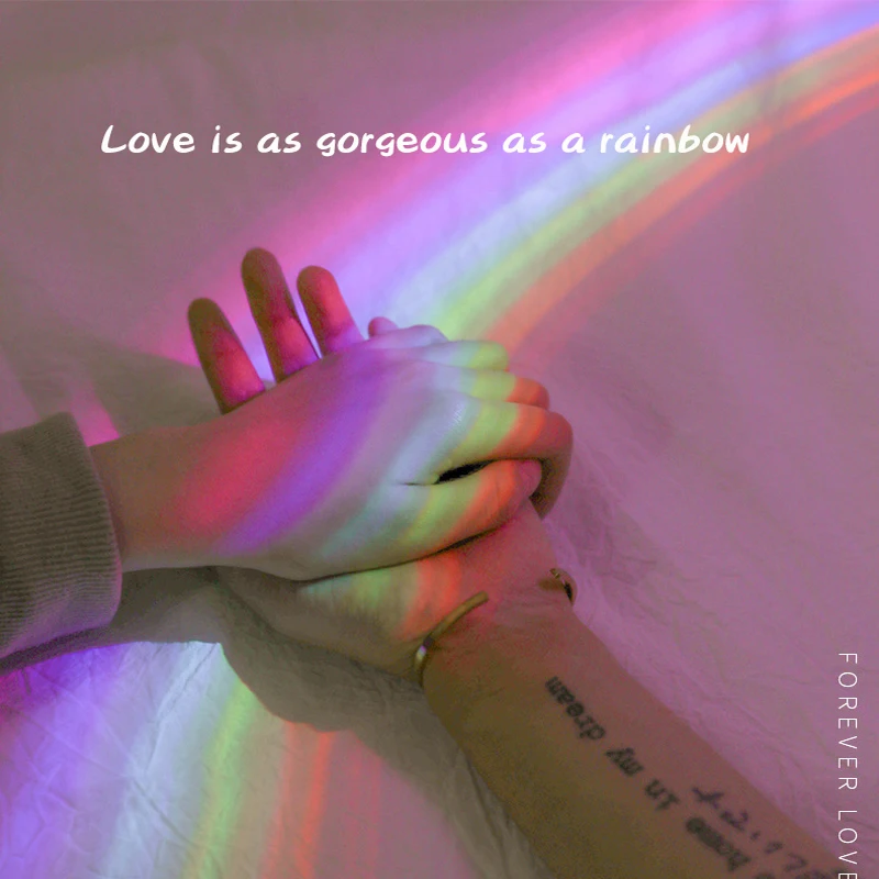 Светодиодный корпус красочный проекционный умный RGB светильник Новинка Радужный