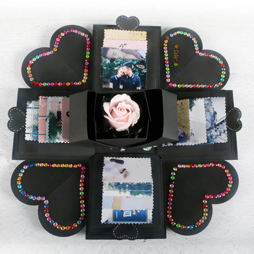 Взрывобезопасная коробка для подарков ко Дню Святого Валентина многослойный